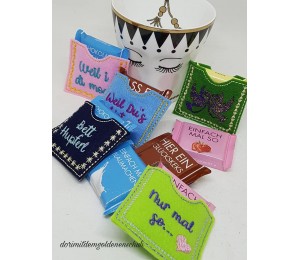 ITH Stickserie - Mini Hüllen mit Sprüchen